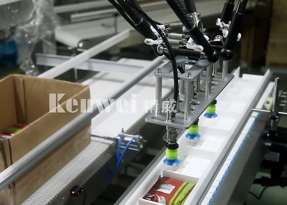 Machine à emballer de sac avec le manipulateur parallèle pour le carton